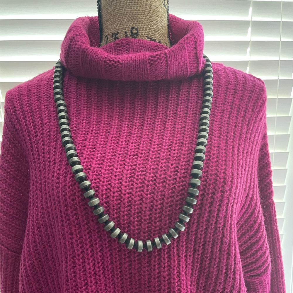 long grey adjustable necklace